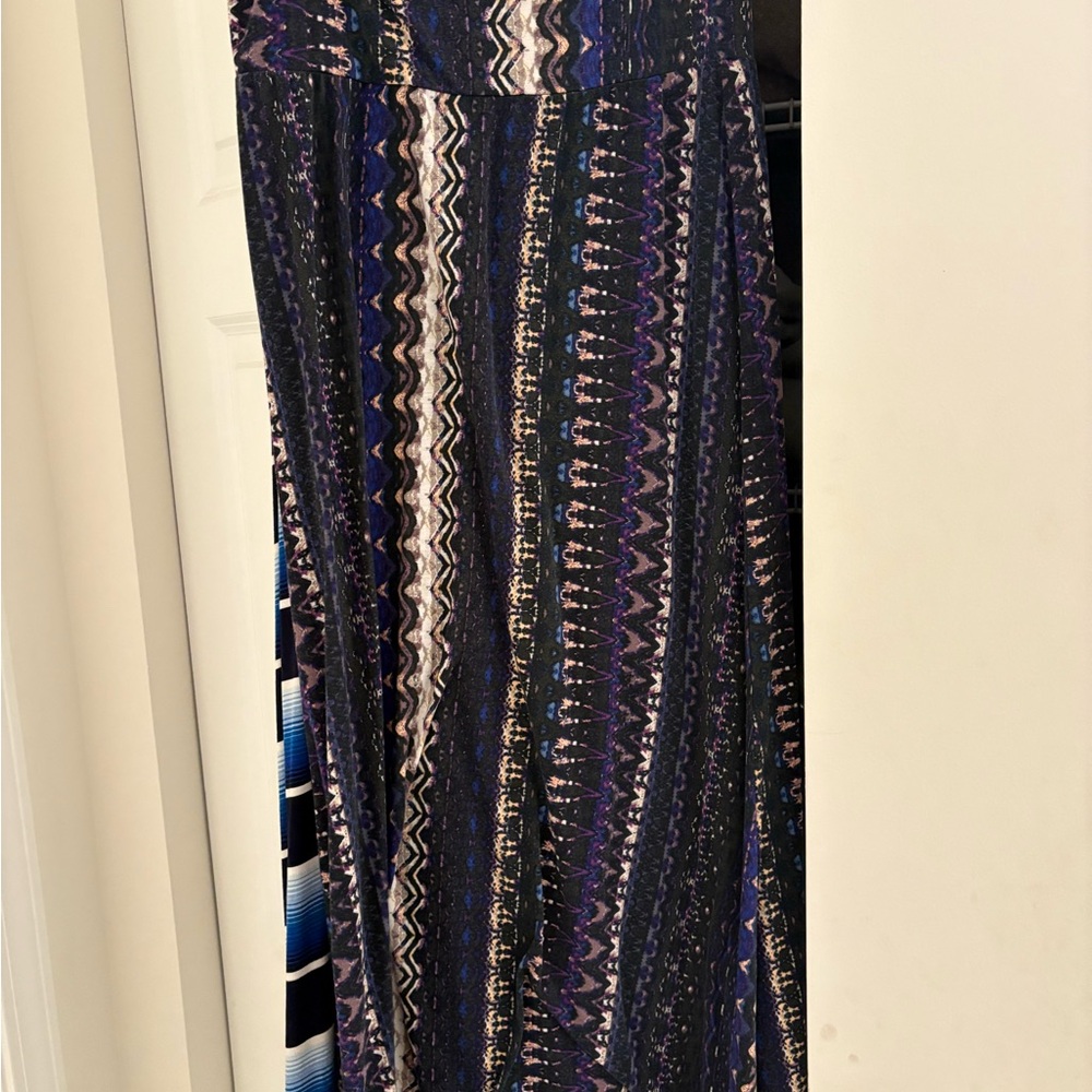 Elegant Multicolor Patterned Women's Skirt